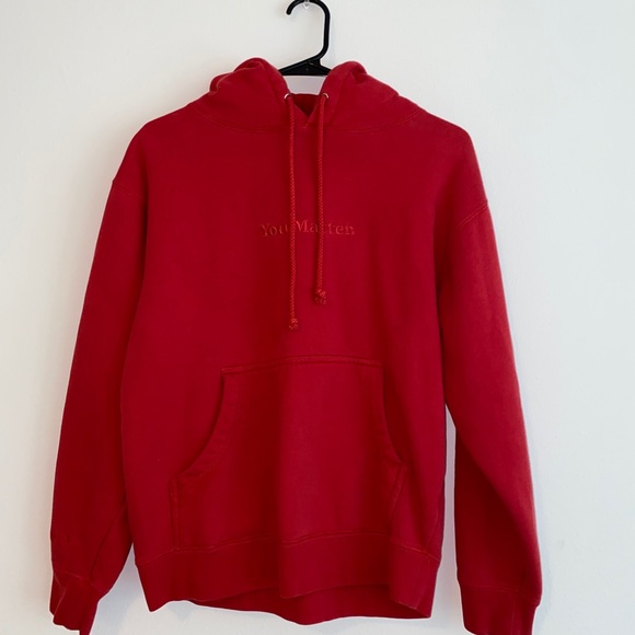 you matter hoodie red